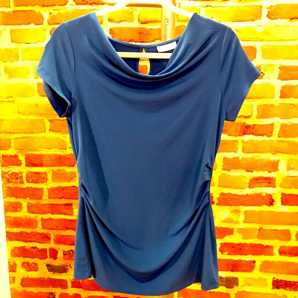 Drape Neck Blouse - Picture 1 of 5